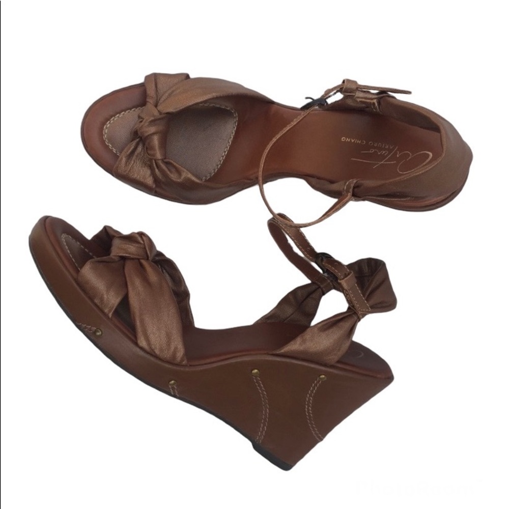 Arturo Chiang Wedges Heels brown size 8